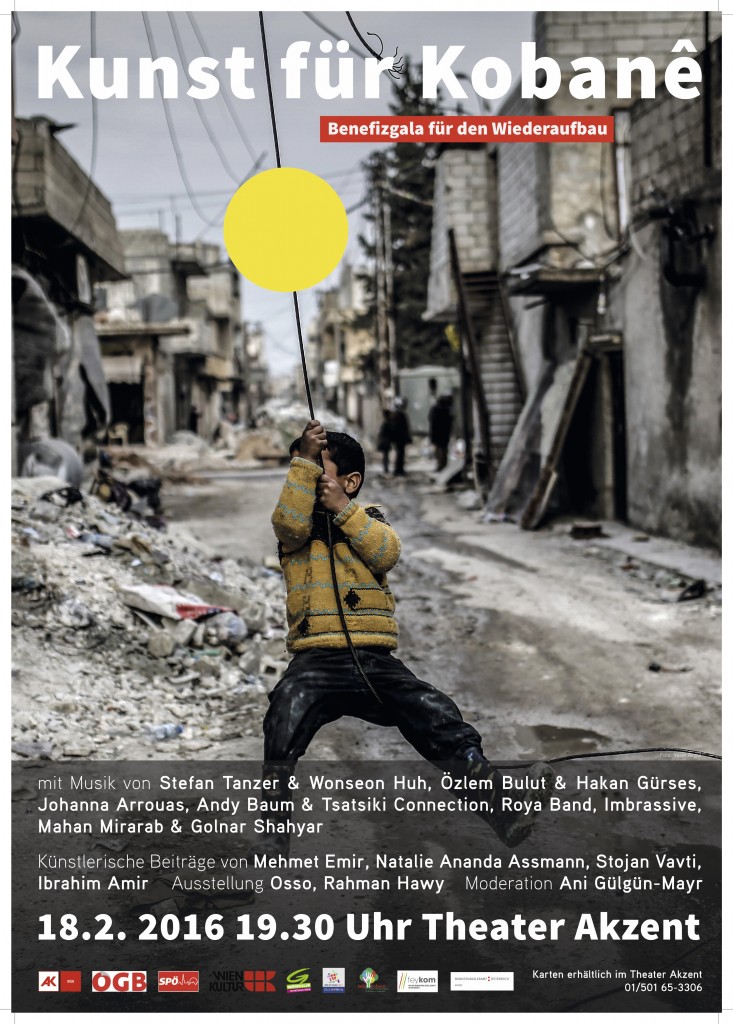 Benefiz für Kobane Plakat